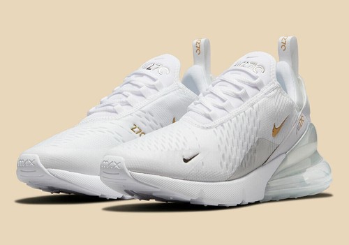 Women's Nike Air Max 270 White Metallic 