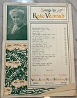 Songs by Kate Vannah, Vintage Sheet Music