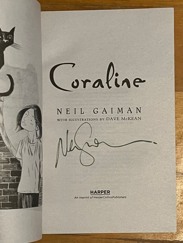 SIGNED Coraline Paperback by Neil Gaiman - Picture 13 of 24