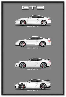 Porsche 911 997 TT Left Rear Silver on 360 Forged wheels HD Poster print