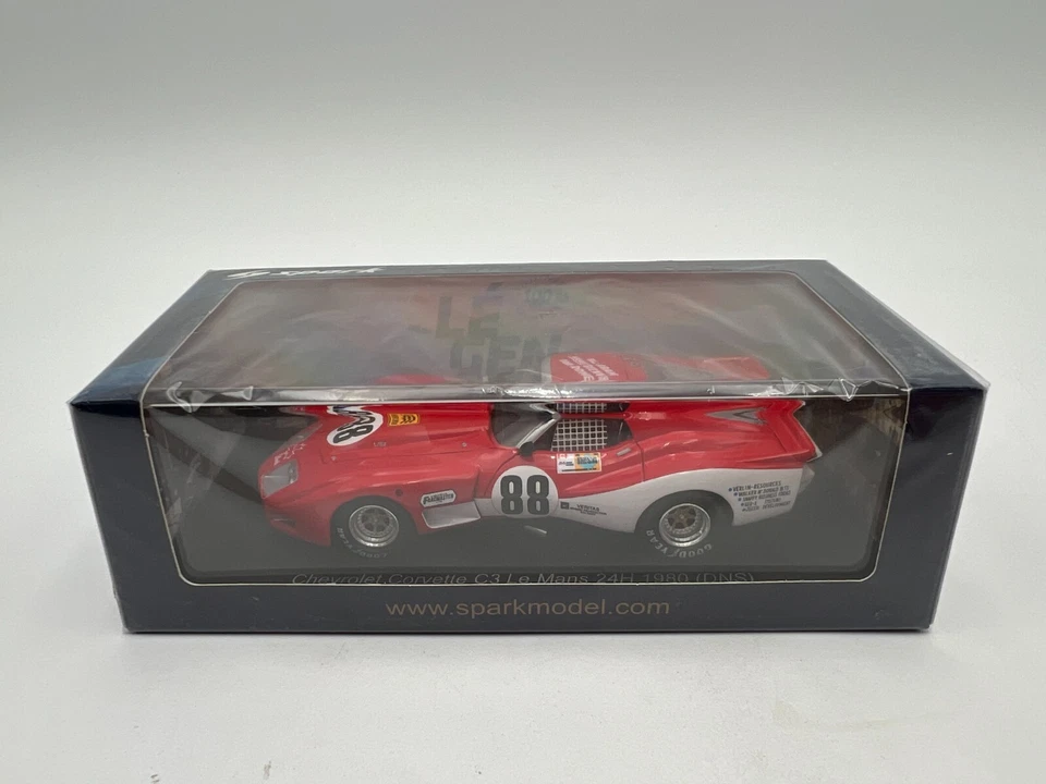 SPARK - 1/43 model - CHEVROLET CORVETTE C3 #88 24H LE MANS 1980 - S6390 - Image 2 of 4