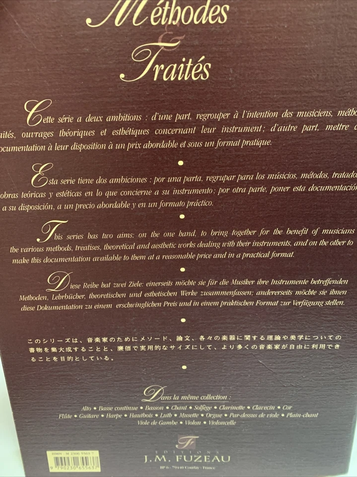 Methods & Treatises Oboe France 1600 - 1800 Series I Hautbois Fuzeau - Image 2 of 4