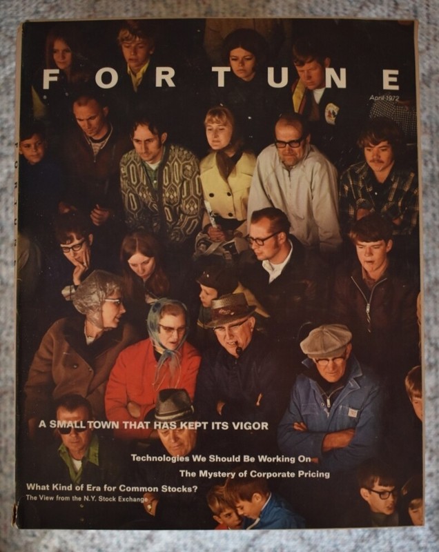 Fortune Magazine 1972 April CLAY COUNTY FAIR: SPENCER/IOWA, SMALL TOWN LIVING