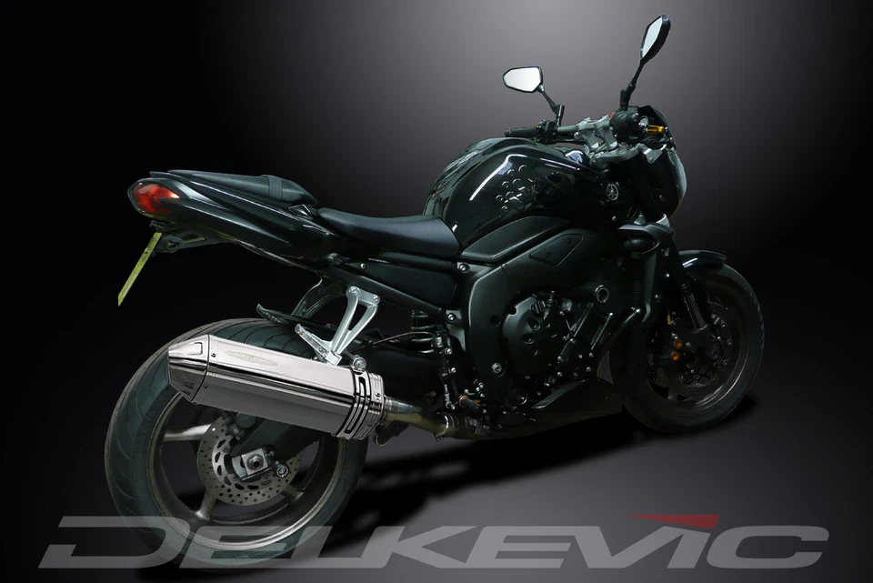 Yamaha FZ-1 Fazer FZS1000 2006-2014 13" Tri-Oval Kit de silenciador de escape de acero inoxidable Foto 4 de 4