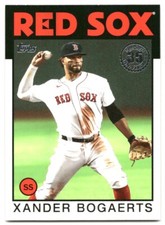 2021 Topps 1986 Baseball 35th Anniversary Xander Bogaerts #86B-28 Boston Red Sox