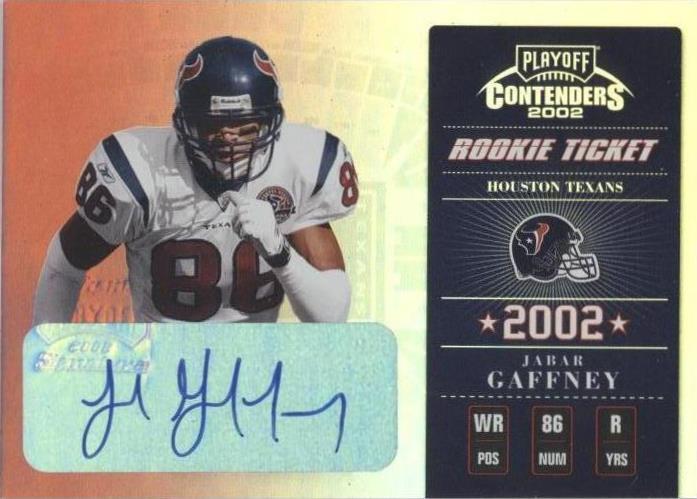 2002 Playoff Contenders Jabar Gaffney #132 - 1 of 2