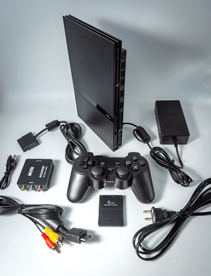 Restored Playstation 2 FAT Console with 8MB Memory Card (Refurbished)