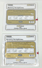 2 Pkgs Pioneer Scrapbook Album Refill 8 x 8" RMW-88 White 5 Sheets 10 Sides Each