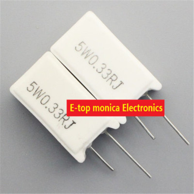 10pcs BPR56 5% 5W Non-inductive Ceramic Cement Resistor,0.01 ohm 10pcs BPR56 5% 5W Non-inductive Ceramic Cement Resistor,0.01 ohm