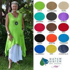 WATERSISTER Cotton Gauze ZINNIA TANK Dress Long Tank 1(S/M) 2(L/XL) oh my COLORS