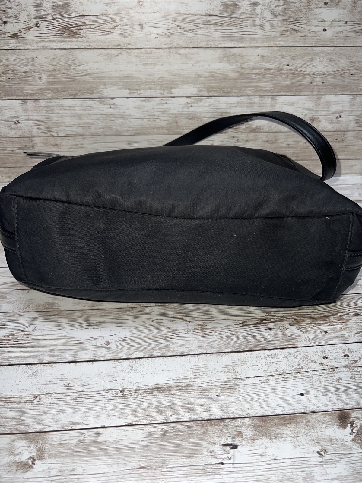 Kate Spade Jae Medium Black Shoulder Bag Purse Nylon Patent Leather