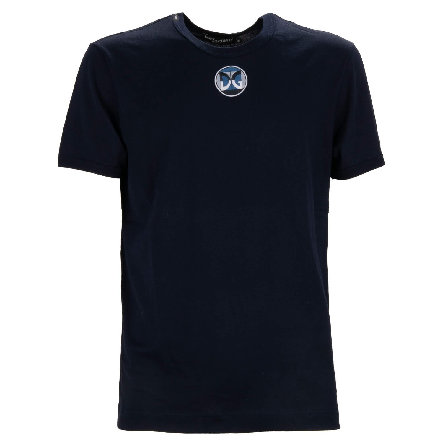 Футболка Baumwolle с вышитым логотипом DOLCE & GABBANA DG от Gio Ponti Design Blau 