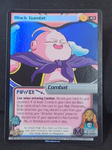 Dragon Ball Z DBZ CCG Black Gambit HOLO FOIL #43 Score NM - Picture 2 of 7