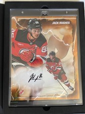 2024-25 Fanatics Under Wraps Emanate NHL Signed Auto Jack Hughes Orange /25