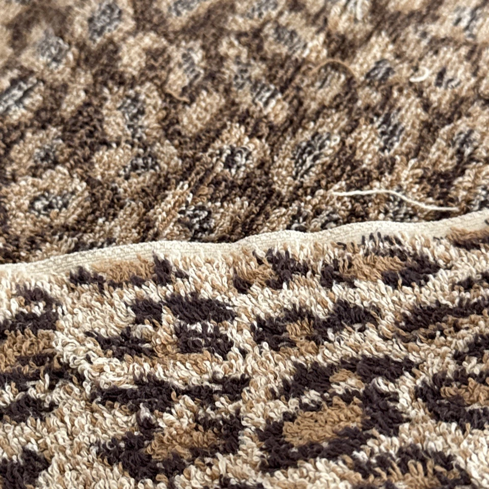 Toalla de baño vintage Ralph Lauren aragón leopardo guepardo animal tostado negro (1) - Leer Foto 4 de 4