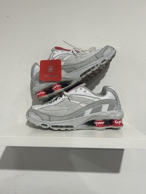 NIKE SHOX RIDE 2 SP SUPREME WHITE SIZE 11 PREOWNED