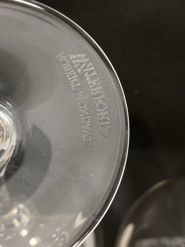 Waterford Kristall Robert Mondavi Bordeaux Weingläser 2 Neu im Karton Beschriftet Brandneu - Bild 11 von 11