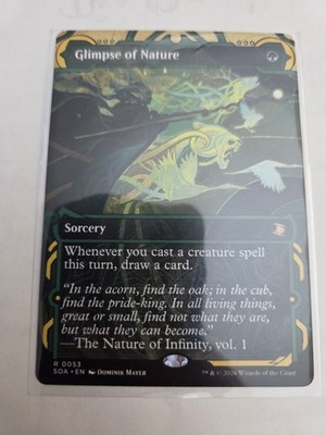 mtg, Glimpse of Nature- Secrets of Strixhaven: Mystical Archive Regular NM