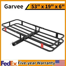 500 Lbs Capacity Hitch Mount Cargo Carrier Basket 53" x 19" x 6" Cargo Rack Rear