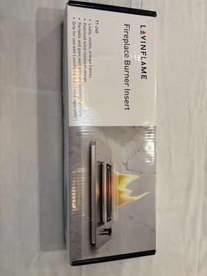 LovinFlame Fireplace Burner Insert TT-240 With Glass New Open Box