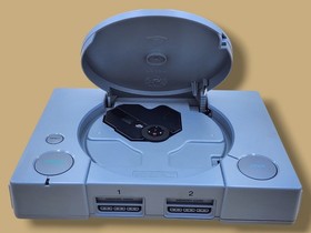 1995 Sony PlayStation PS1 SCPH-1001 Grey Video Game Console w/ Carrying Bag