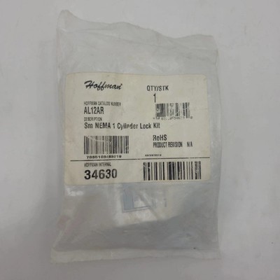 Hoffman AL12AR Sm NEMA 1 Cylinder Lock Kit 34630