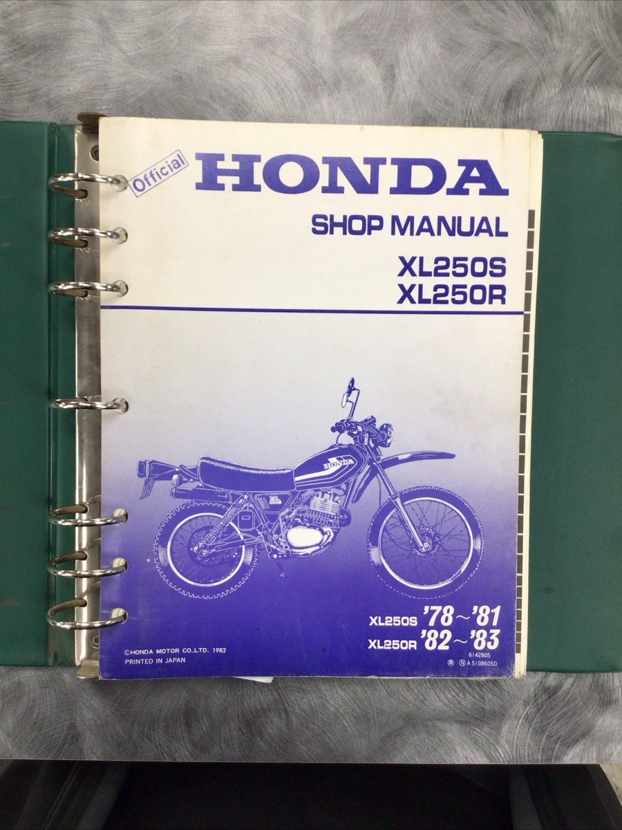 XL250R Motorcycle Repair Manuals & Literature for sale | eBay