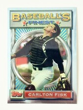 1993 93 FINEST REFRACTOR #125 CARLTON FISK HOF WHITE SOX SHARP SP Short Print 