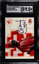 1999 Upper Deck Signature Edition Greg Vaughn Auto /50 SGC 10/9.5 #GV Reds