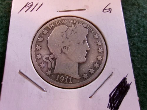 1911 Barber Half Dollar, 90% Silver