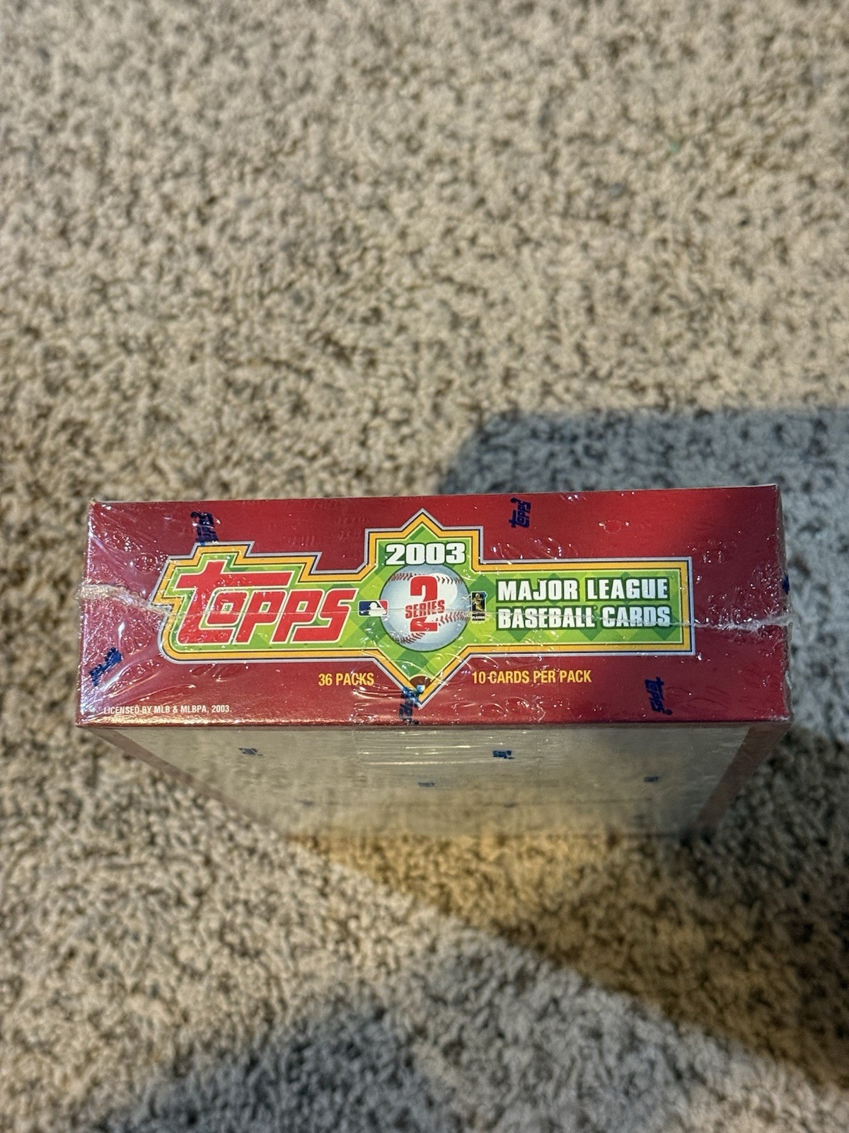 Layout Factory Box 2003 Topps Baseball Series 2 HOBBY Wax Box Unopened Factory Sealed 36 ...