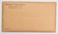 1956 US Mint Proof Set Envelope - NO Coins Empty