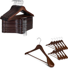 Wood Clothes Hangers 40 Pack