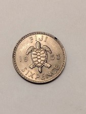 FIJI - 1953 - SIXPENCE - D 26