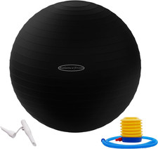 Exercise Ball for Fitness, Yoga, Pilates with Quick Pump, Anti-Burst Slip Resist