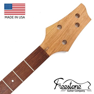 Bass Guitar Neck- Bubinga on Cherry - P Style Bass - Fits Fender P Bass