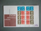 GB DEFINITIVE FDC 1981 50P BOOKLET PAIR PANES WINDSOR SPECIAL POSTMARK