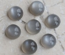 6mm Gray Moonstone Round Cabochon For Making Loose Gemstone