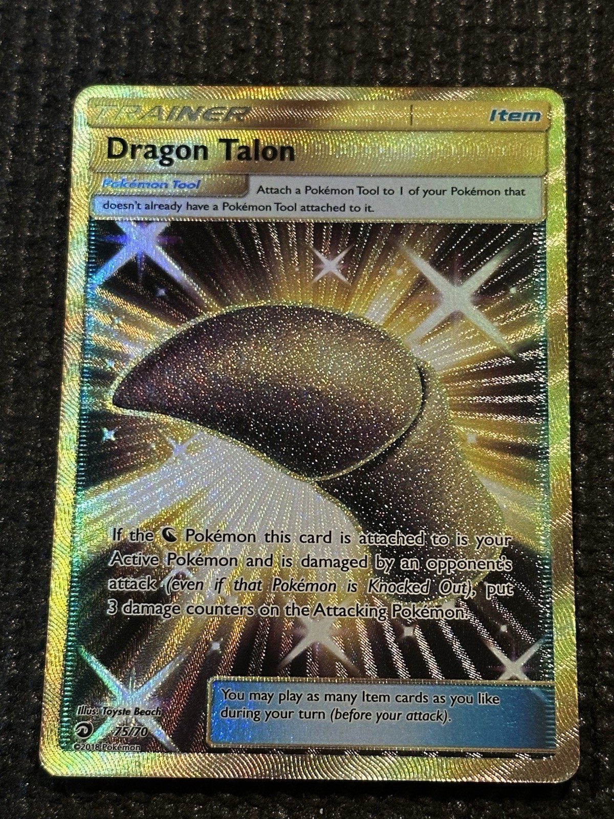 Dragon Talon 75/70 - Dragon Majesty Secret Rare Gold - Pokémon (NM-Mint)