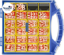 220PCS Battery Cable Ends Kit,110Pcs AWG 8 6 4 2 1 Heavy Duty Copper Wire Lugs R