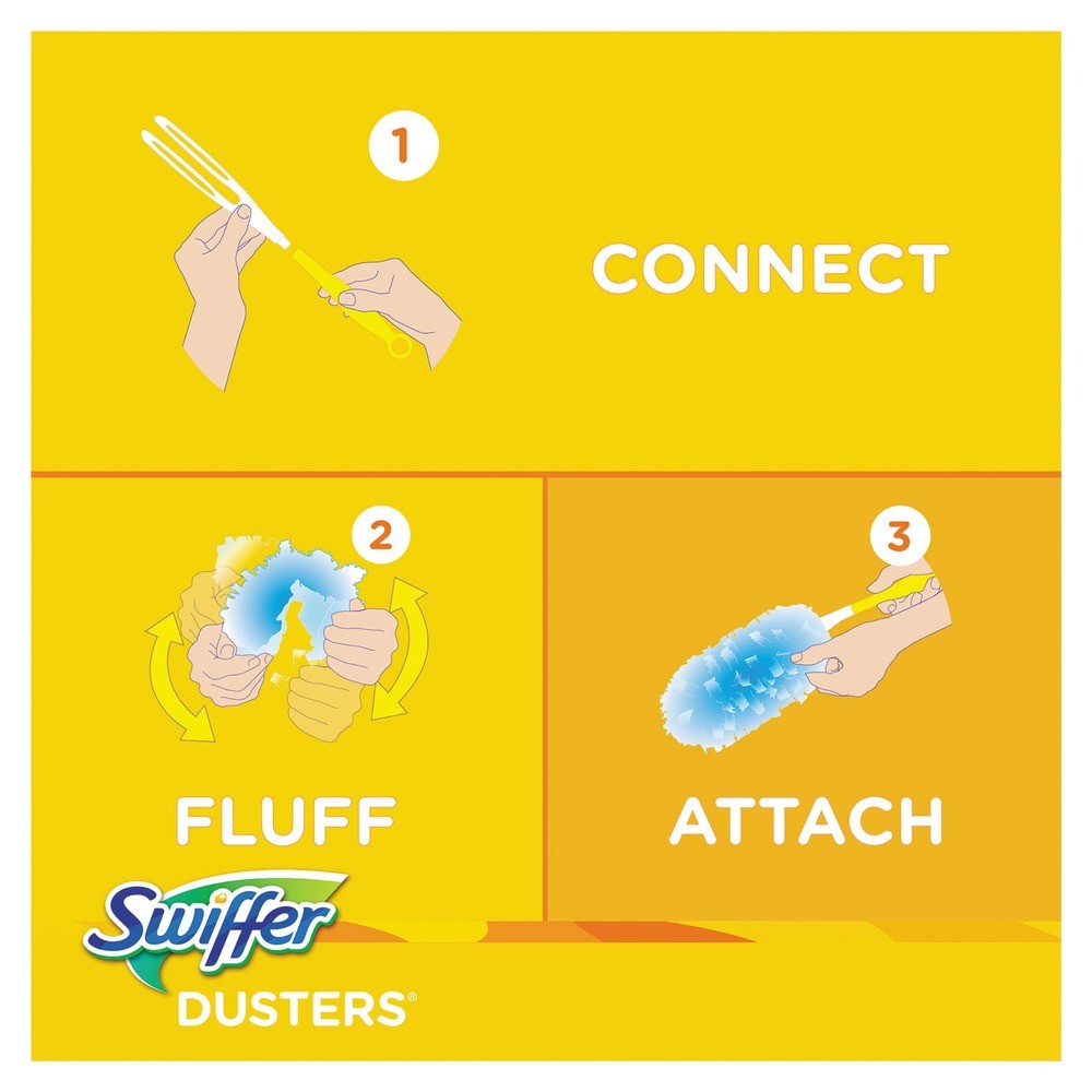 Swiffer 21461CT DustLock Fiber Dusters - L. BL, Lavender Vanilla (40/Carton) New
