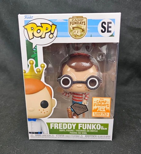Funko Pop! Freddy as Waldo Diamond LE 5000 PCS Camp Fundays 2023 Diamond Edition