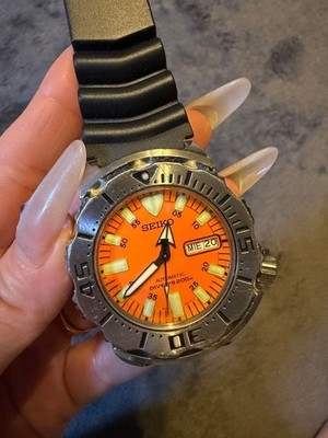 Seiko SKX781 7S26-0350 Divers Orange Monster Men's Watch Automatic  [Excellent]