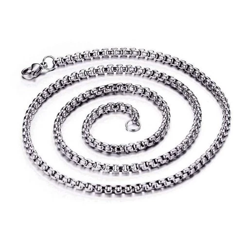 BUY 1 GET 1 FREE 18K White Gold Filled 16"-32" *2/3/4mm Round Box Chain Necklace