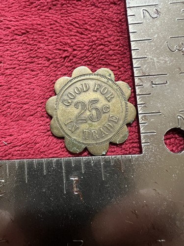 Vintage 25 Cent Trade Token, Henry J. Baukol in Roslyn, SD. - Picture 2 of 2