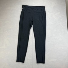 Avia Leggings Active Womens Large Gray Heather Stretch Skinny Leg High Waisted