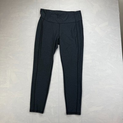 Avia Leggings Active Womens Large Gray Heather Stretch Skinny Leg High Waisted