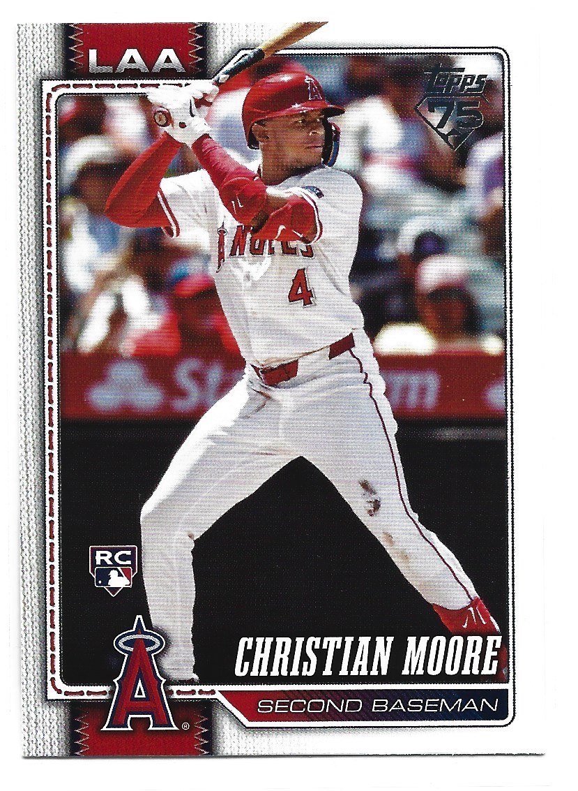 Christian Moore Rookie 2026 Topps Series 1 #147 Los Angeles Angels