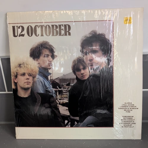 U2 - OCTOBER 1981 UK 1st VINYL LP  ILPS9680 A3/B5 IN SHRINK EX/EX