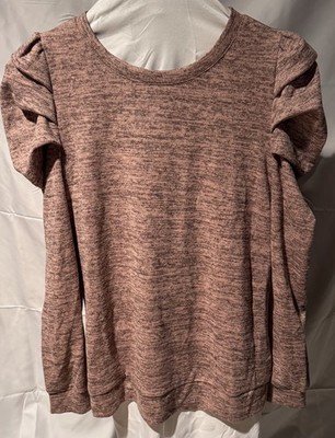 Adorable Pink Puffy Long Sleeved Top In A Size Medium
